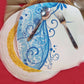 White & Yellow Table Mat (Set of 4)