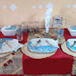 White & Beige Tables Mat (Set of 4)