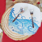 White & Beige Tables Mat (Set of 4)
