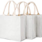Handmaker white jute tote bag – reusable & eco-friendly 
