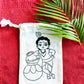 Krishna Printed Cotton Potli Bag