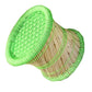 Handmakers bamboo footer mudda stool with green color