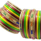 Hanmakers ! Jaipuri Pure hand made Multicolor Bridal and Partywear Lac Bangles Set of(13+13)