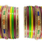 Hanmakers ! Jaipuri Pure hand made Multicolor Bridal and Partywear Lac Bangles Set of(13+13)