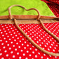 Handmakers Natural Jute Handbags for women with Green Color