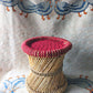Red cotton eco stool