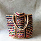 Handmakers Jute Woven Handbags with Multicolor Strips
