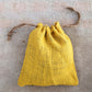 yellow  jute potli
