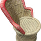 Kids Chair With Red Weaving