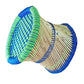 Handmakers Green Blue Bamboo mudda stool for in door out door furniture