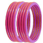 Handmakers ! Rajasthani Plain Pink Lac Bangles set of 8