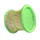 Handmakers bamboo footer mudda stool with green color