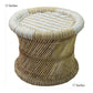 Handmakers Relaxing white beige mudda stool