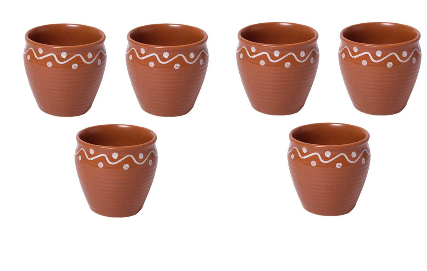 Round and Oval Shape Mix Tea Cup SET of 6 Pcs