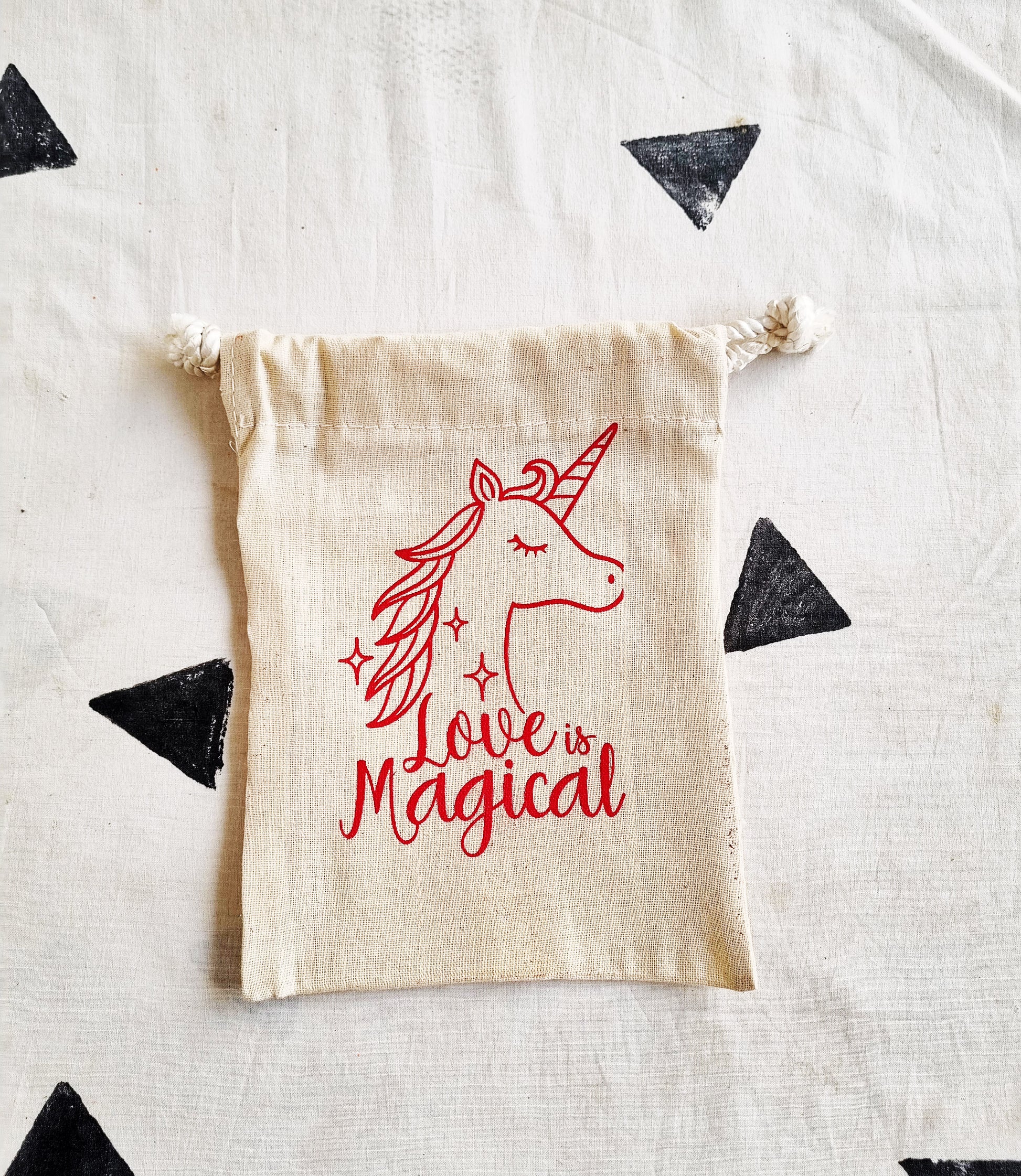 Unicorn Quote Printed Bag, 