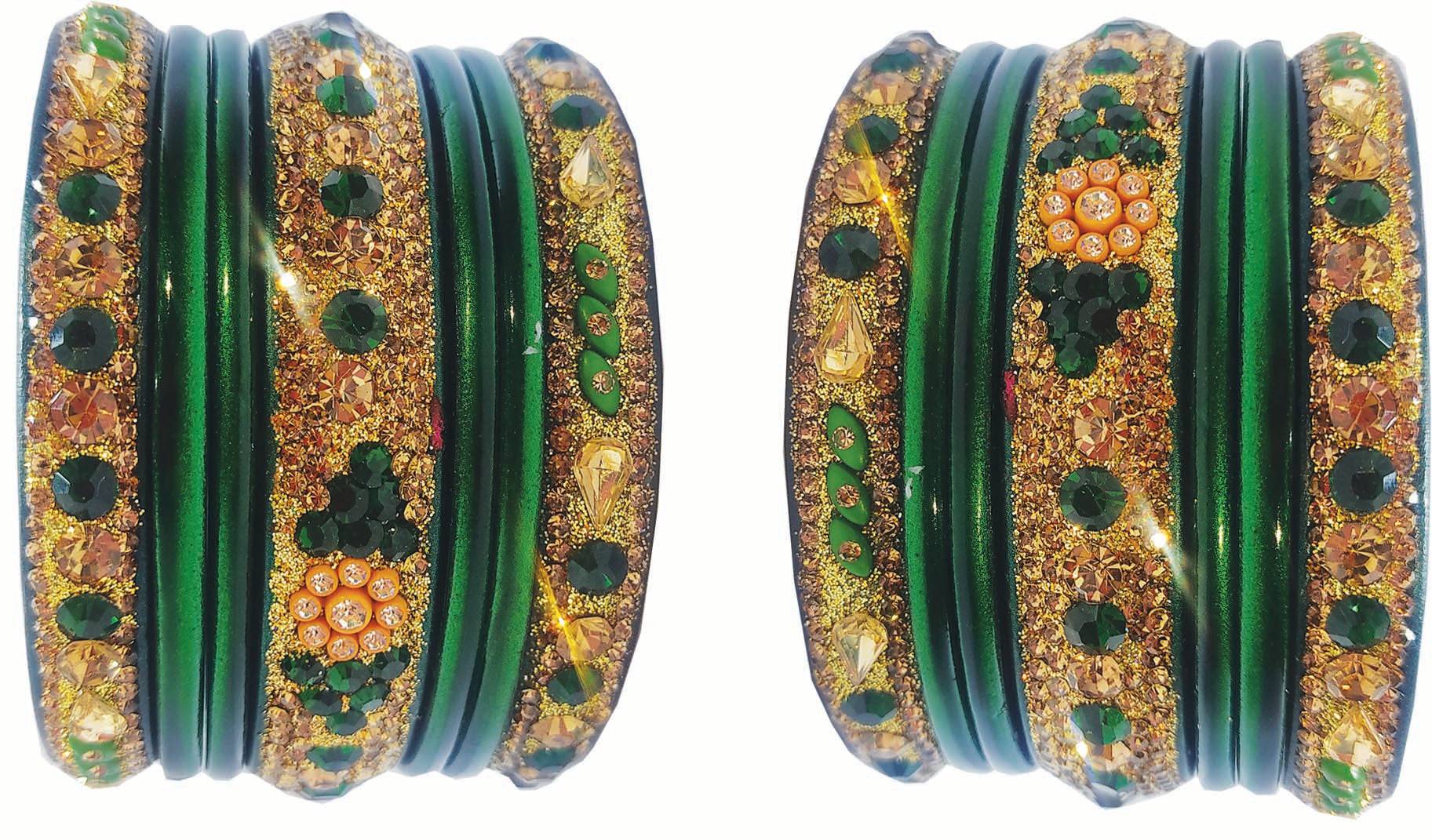 Enthic Traditional Rajasthani Bradal And Partywear Lac Bangles For