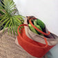 Handmakers  Women Jute Handbag with Green color