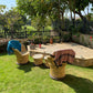 Handmakers ! Bamboo Weaving Mudda Chair Set with 2 Chair and 1 Stool