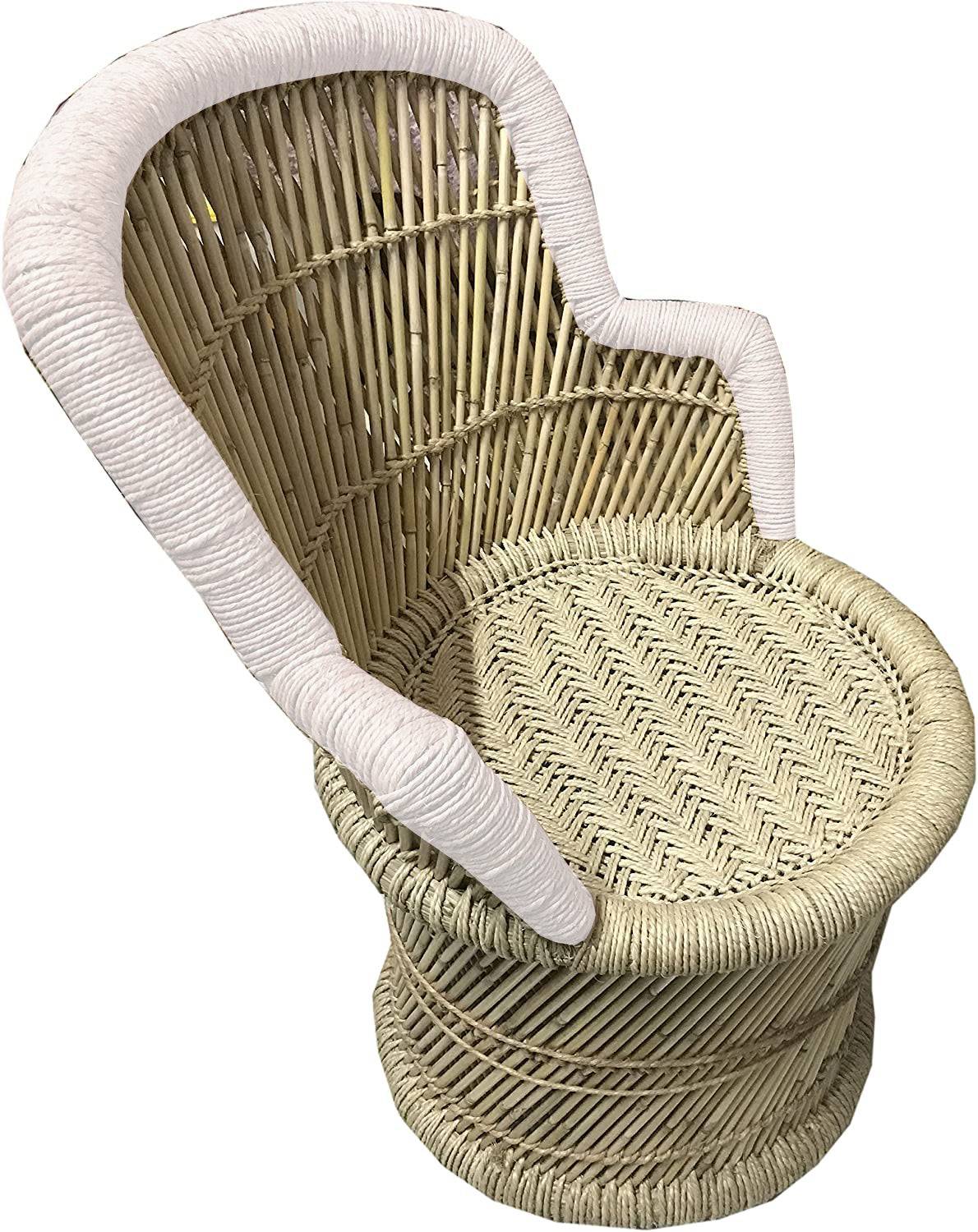 	 Kids Chair With White Weaving