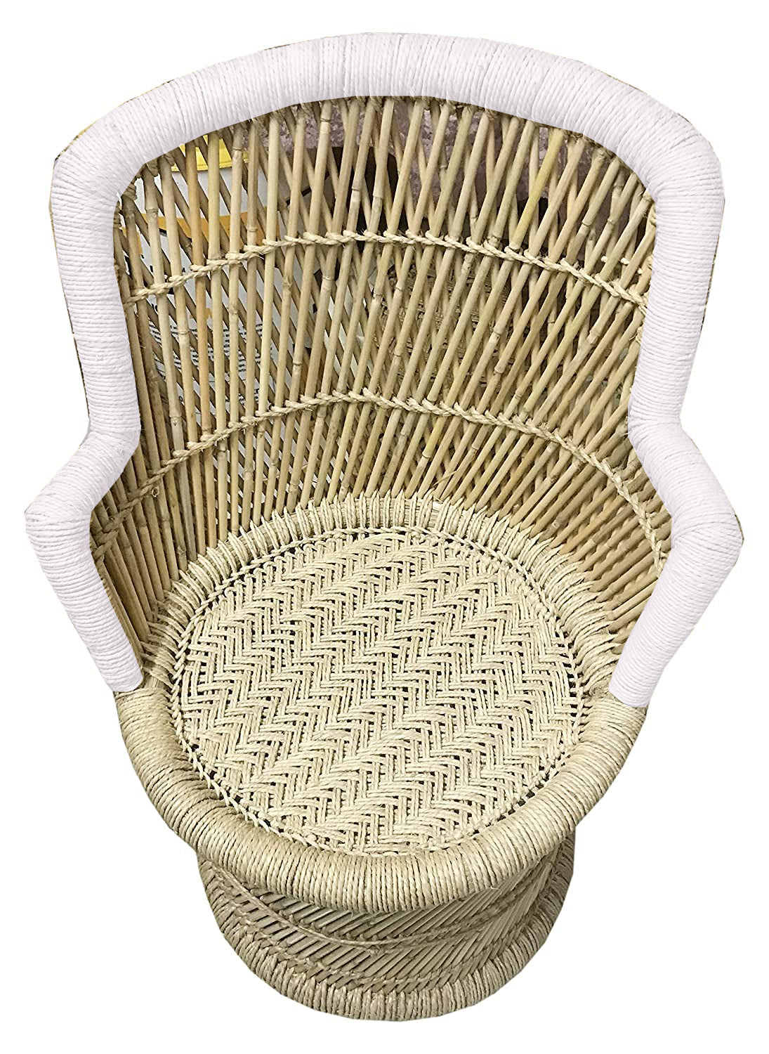 Handmakers Bamboo Mudda Chair with white color for kids