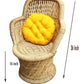 Handmakers Excel Bamboo Mudda Chair with Pure Cotton Cushion