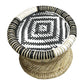 Handmakes Black & White Comfortable Relaxing Bamboo Mudda Stool