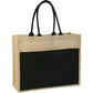 Corporate black jute bag