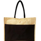 Handmakers Natural Jute Bag with black for Corporate Gifts, Return gift,