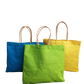 Handmaker Handmakers Combo of 3 Printed Jute Shopping Bags with Zipper 