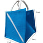 Handmakers Small Jute Gift Bags with Blue Green color for Gifts (Set of 2)