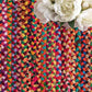 zoom oval multicolor door mat
