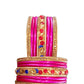 Enthic Traditional Rajasthani Bradal And Partywear Lac Bangles For Women in Yellow Color set of (7+7)