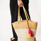 Handmakers  Pure jute rug Handbags for women with Curve shape