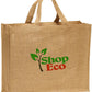 Natural Handmade Pure Jute Handbag With Eco shop (Set of 2)