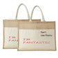 Pure Natural Jute Cloth Handbag (Set of 2)