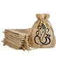 	 Jute Polit Bag for Return Gift | Shagun Bag with Ganesh Design - (Set of 15 Pcs)