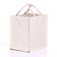 Handmakers White Jute Bag Handbag  for return  gift (set of 2)
