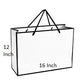 Natural Handmade White and Beige Jute Bag ( 12X16Inch) Set of 2