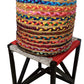 round pouffe stool