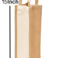 Handmakers Jute Water Bottle  Bag with  White and Beige  color  Pack of 2