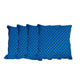 Handmakers Cotton Square Chair Pad Seat Cushion (18 inch X 18 Inch, Blue)