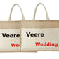 Natural Jute Cloth Handbag With Veere Di Wedding (Set of 2)