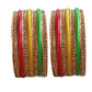 Handmakers ! Jaipuri Traditional Lac Multicolor Bangles set of (7+7)