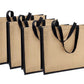 Natural Jute Cloth Handbag ( Set of 4 )