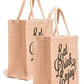 Natural Jute Cloth With Printer (Set of 2)