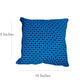 Handmakers Cotton Square Chair Pad Seat Cushion (18 inch X 18 Inch, Blue)