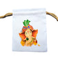 Handmakers Multicolor  Ganesh Print Cotton White Potli Bags 5X7inch Pack of 10