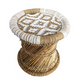 white bamboo stool