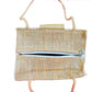 Handmakers Eco friendly Jute women sling bag with check print with grey cloth cotton